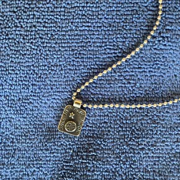 'Once In A Blue Moon' Sterling Silver Pendant and Chain - Picture 2 of 4